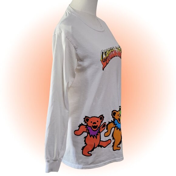 GRATEFUL DEAD RAINBOW DANCING BEAR COTTON LONG SLEEVE T-SHIRT S - Picture 2 of 8